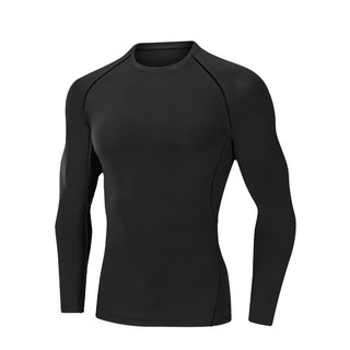 Áo Giữ Nhiệt Nam Dài Tay, Áo Legging Thể Thao Nam Chuyên Tập Gym & Chạy Bộ Top Menswear A2