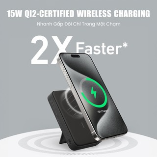 Pin Dự Phòng Từ Tính Anker MagGo A1654 10000mAh Sạc Không Dây 15W cho iPhone