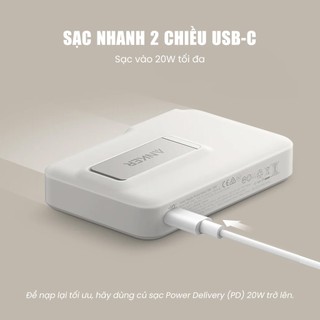 Pin Dự Phòng Từ Tính Anker MagGo A1654 10000mAh Sạc Không Dây 15W cho iPhone