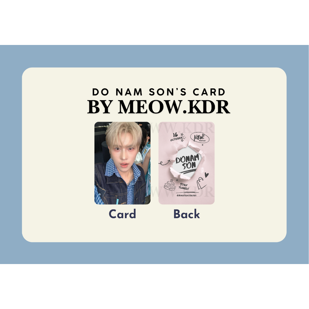 set card bo góc Đỗ Nam Sơn - Anh trai say Hi