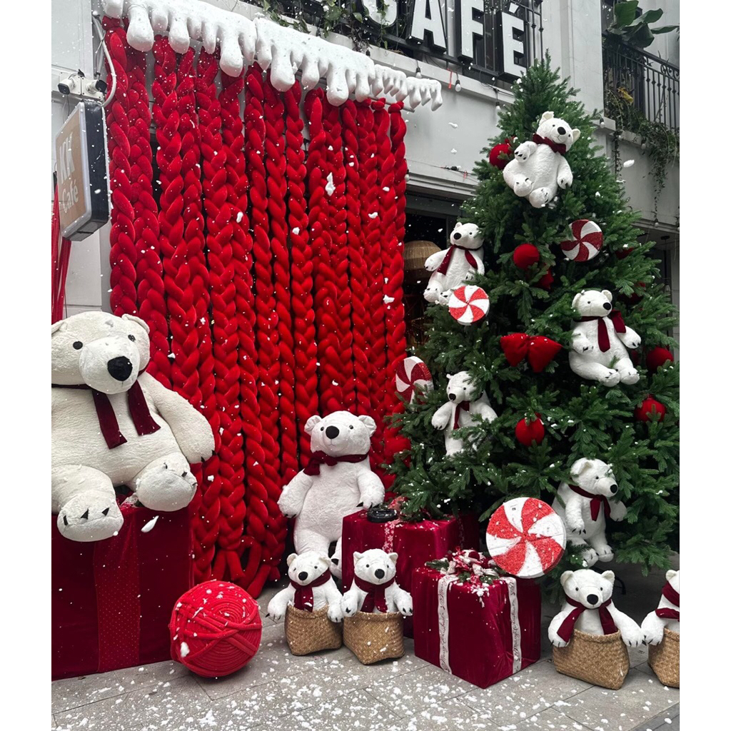 Len khổng lồ trang trí Noel