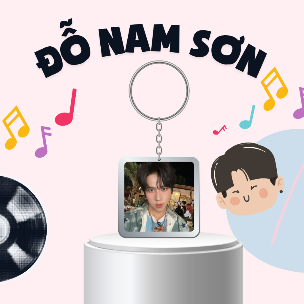 Móc khoá nhựa/Keyring Đỗ Nam Sơn - Anh trai say Hi