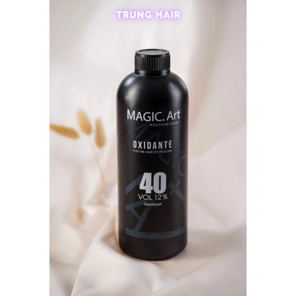 Oxy trợ nhuộm chống xót da đầu chai 1000ml hương bạc hà, hỗ trợ tẩy nhuộm an toàn | Trunghair