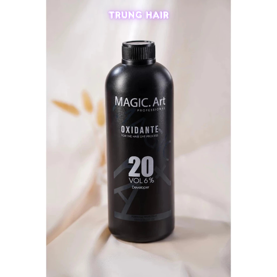 Oxy trợ nhuộm chống xót da đầu chai 1000ml hương bạc hà, hỗ trợ tẩy nhuộm an toàn | Trunghair