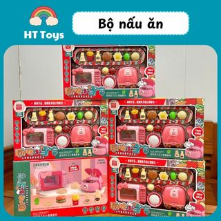 Bộ đồ chơi nấu ăn nhà bếp cho bé gái HT Toys