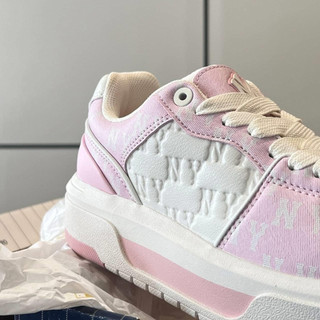 Giày MLB NY chunky liner thể thao thời trang bigsize nữ độn đế tăng chiều cao màu hồng trắng siêu êm nhẹ,sneaker cao cấp