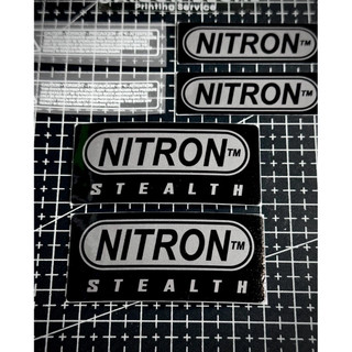 Tem Dán Phuộc Nitron Black Stealth, Bình Dầu Đơn, Bình Dầu Đôi Chuẩn Zin / Mod Nitron |SGDC -  1 Tem/Cặp|