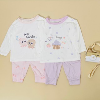 Bộ quần áo dài tay petit cho bé 6m - 3Y mềm mịn thoáng mát, họa tiết dễ thương, không gây kích ứng