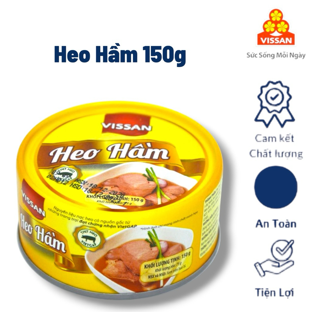Vissan Combo 5 hộp Heo Hầm Lonin 150g Chính Hãng Date 2029