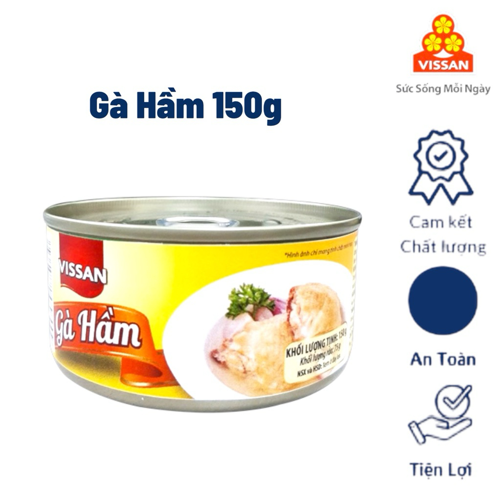 Vissan Combo 5 hộp Gà Hầm Vissan 150g Chính Hãng Date 2029
