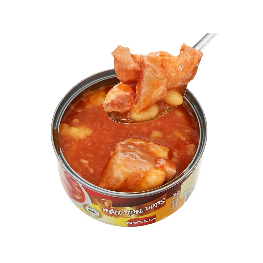 Vissan Combo 10 hộp Sườn Nấu Đậu 170g Chính Hãng Date 2029