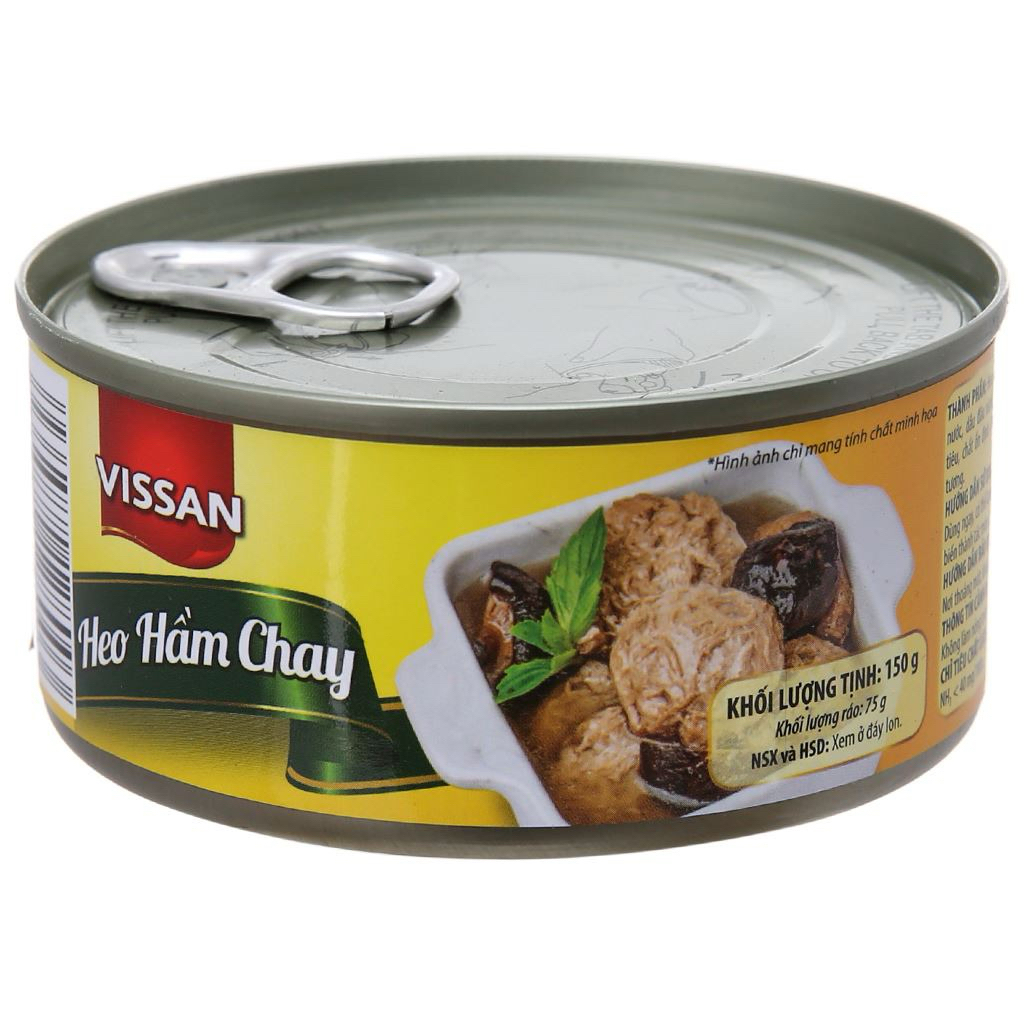 Combo 5 hộp heo hầm chay Vissan 150g date 2028 - hsd 36 tháng