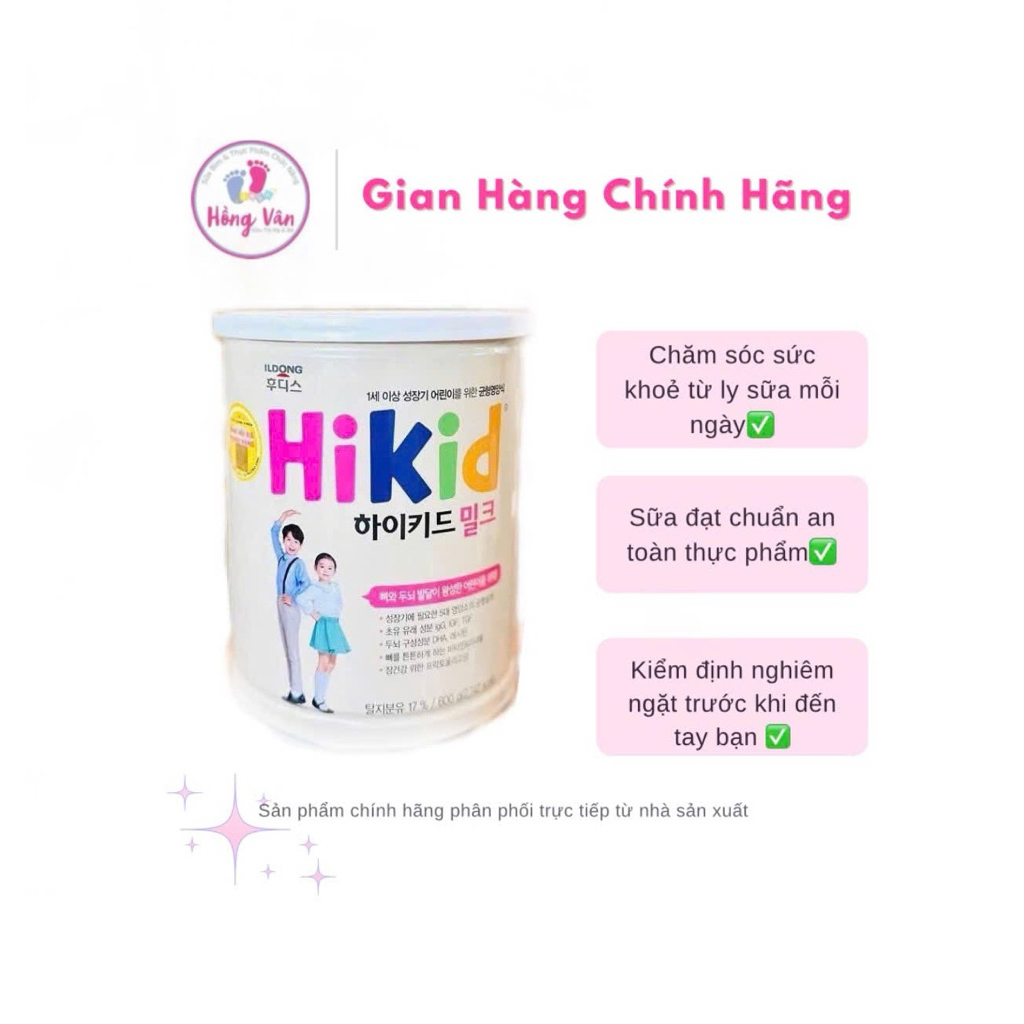 Sữa Hikid Vani mẫu mới quét mã chính hãng cho bé 1-9 tuổi