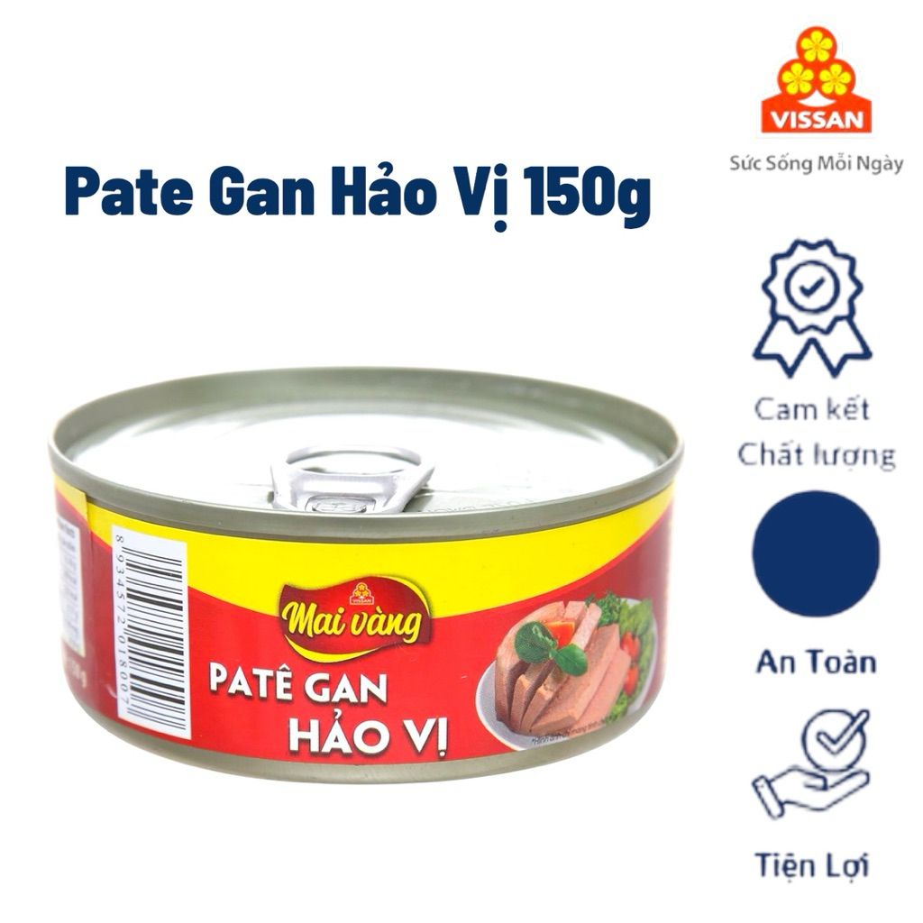 Vissan Combo 10 hộp Pate Gan Hảo Vị 150g Chính Hãng Date 2029