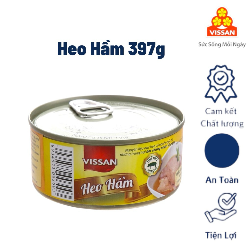 Vissan Combo 3 hộp Heo Hầm Lớn 397g Chính Hãng Date 2029