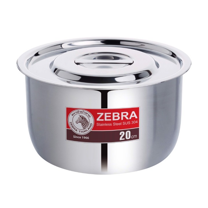 Thố Inox Zebra 1 Đáy Có Nắp Đậy - India Thái Lan | Shopee Việt Nam
