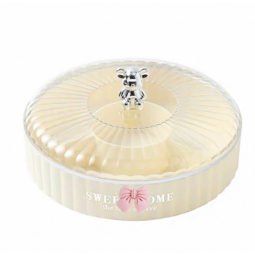 Khay Đựng Mứt Tết Bánh Kẹo Tết Nhựa 3 Tầng 2 Tầng Có Ngăn Trong Suốt Tiện Lợi