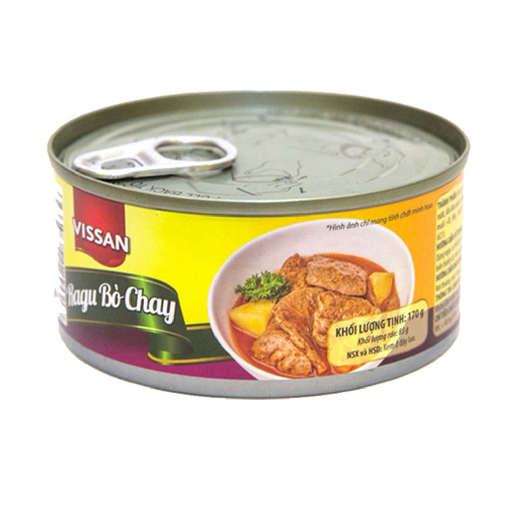 Vissan Combo 5 hộp Ragu Bò Chay 170g Chính Hãng Date 2029