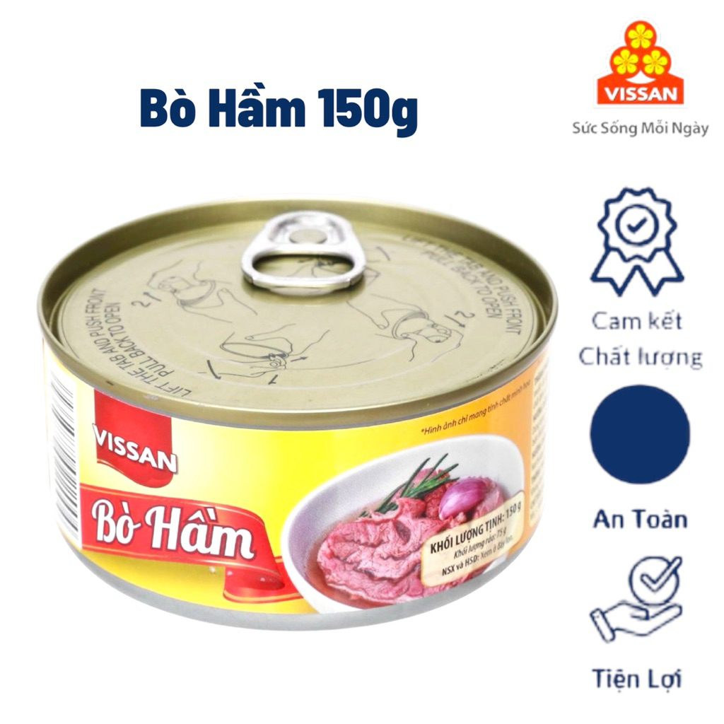 Vissan Combo 5 Bò Hầm Vissan lonin 150g Chính Hãng Date Mới