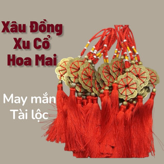 🌸BÁN CHẠY🌸 Dây Đồng Xu Hoa Mai 10 Cánh Thập Toàn Phong Thuỷ Tài lộc May Mắn