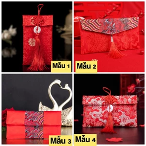⭐ FREE SHIP⭐ Bao Lì Xì Vải Gấm Nhiều Hoa Văn Cao Cấp Cưới Hỏi, Nạp Tài,Ngày Tết