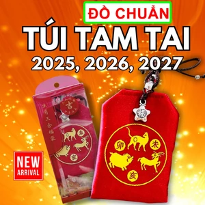 Túi Tam Tai 2026 2027 tuổi Hợi Mão Mùi, túi tam tai hoá giải hạn tam tai