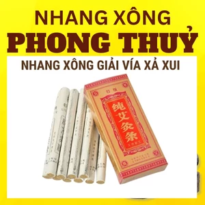HỘP 10 CÂY NHANG XÔNG GIẢI VÍA, NHANG XÔNG PHONG THỦY GIẢI VÍA , cao 20cm