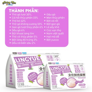 Hạt cho mèo LingYue 1,5kg - Hạt mix topping sữa dê. Hỗ trợ tiêu hóa, tiết niệu, dưỡng lông