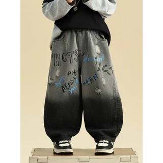 Quần Jean Rộng Bé Trai Kiểu Năng Động  – Chất Jean Mềm, Form Đẹp, Cho Bé 14–35kg Diện Chuẩn Soái Ca