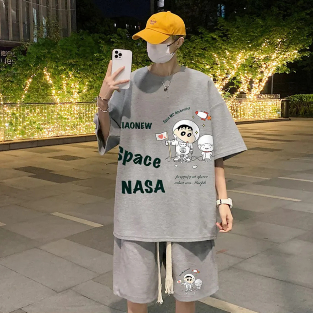 ĐỒ BỘ MẶC NHÀ NAM NỮ SPACE NGUYÊN SÉT QUẦN ÁO THỂ THAO CHƠI NGỦ TẬP GYM SIÊU HÓT L