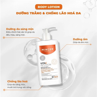 Kem Body Lotion Dưỡng Trắng Mincer Pharma Vita C Infusion Body Lotion 250ml