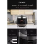 Nồi cơm điện tử áp suất Cuckoo 1.8L CRP-PK1000S (Đen vàng/Trắng đỏ) - Lòng nồi chống dính phủ men Xwall - bản Quốc Tế — ảnh 7