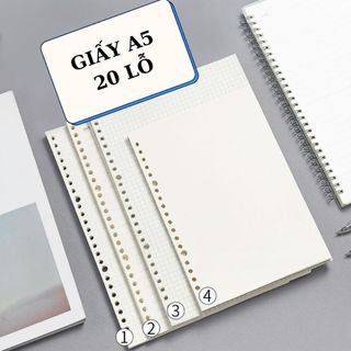Giấy Refill Ruột Sổ Còng B5 A4 A5 Planner Bullet Journal VPS36