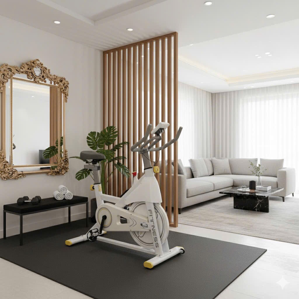 Xe đạp tập thể dục tại nhà Fitness Q8, KHÁNG TỪ không tạo tiếng ồn, Đồng hồ đo nhịp tim, Yên xe mềm và thoáng khí ,