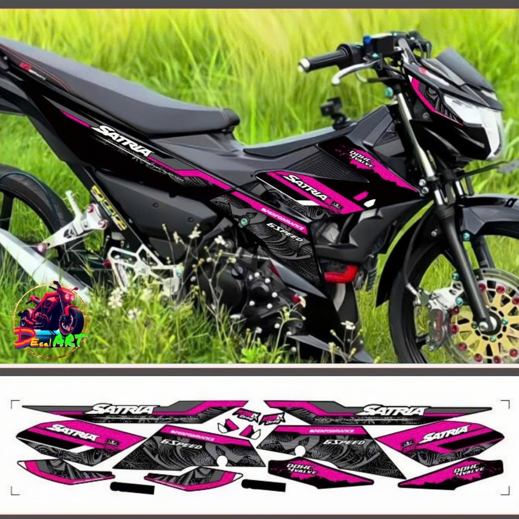 Tem rời satria CHẾ Y15ZR  cao cấp chất liệu in 3 lớp chống nước không phai màu.