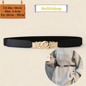 Đai váy Thắt Lưng Đầm Nữ BL37 co giãn bản nhỏ 2cm xích xoắn thời trang hiện đại đơn giản Hàn Quốc