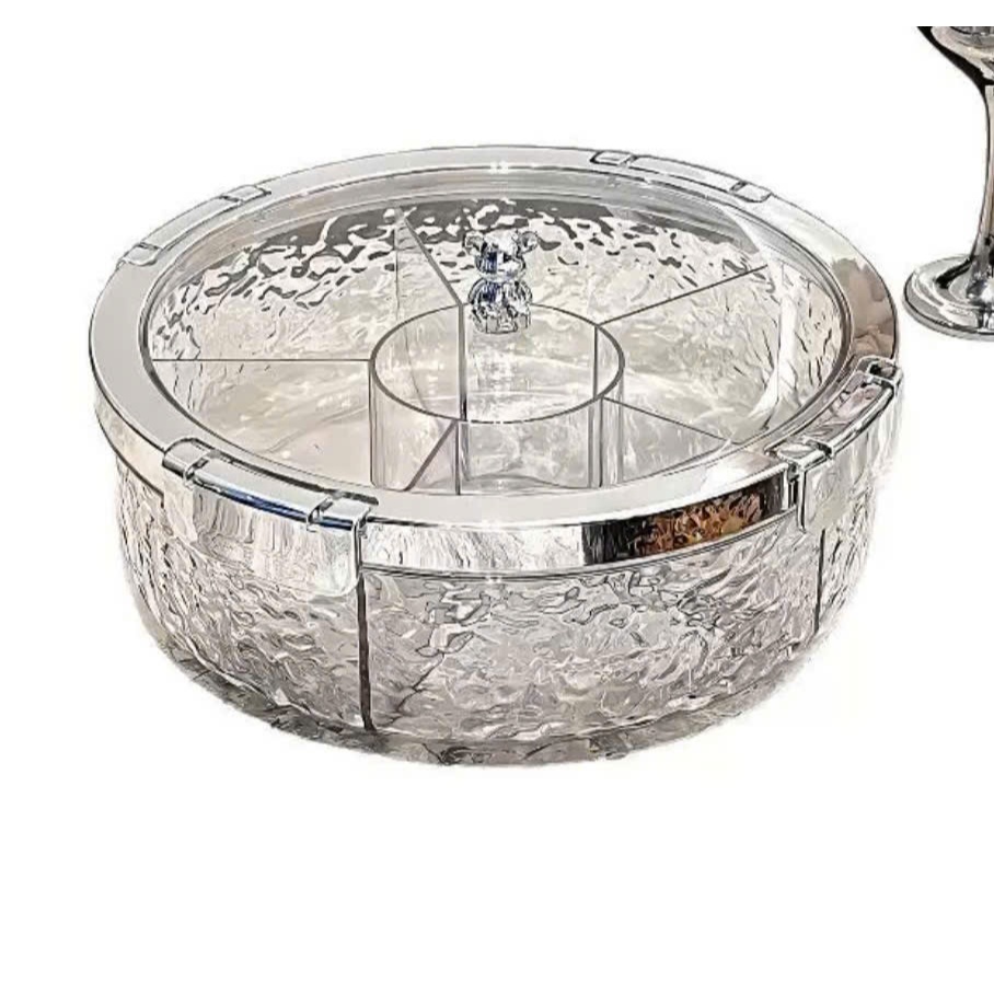 Khay đựng mứt tết, đựng bánh kẹo hoa quả tết có nắp dmrong cao su