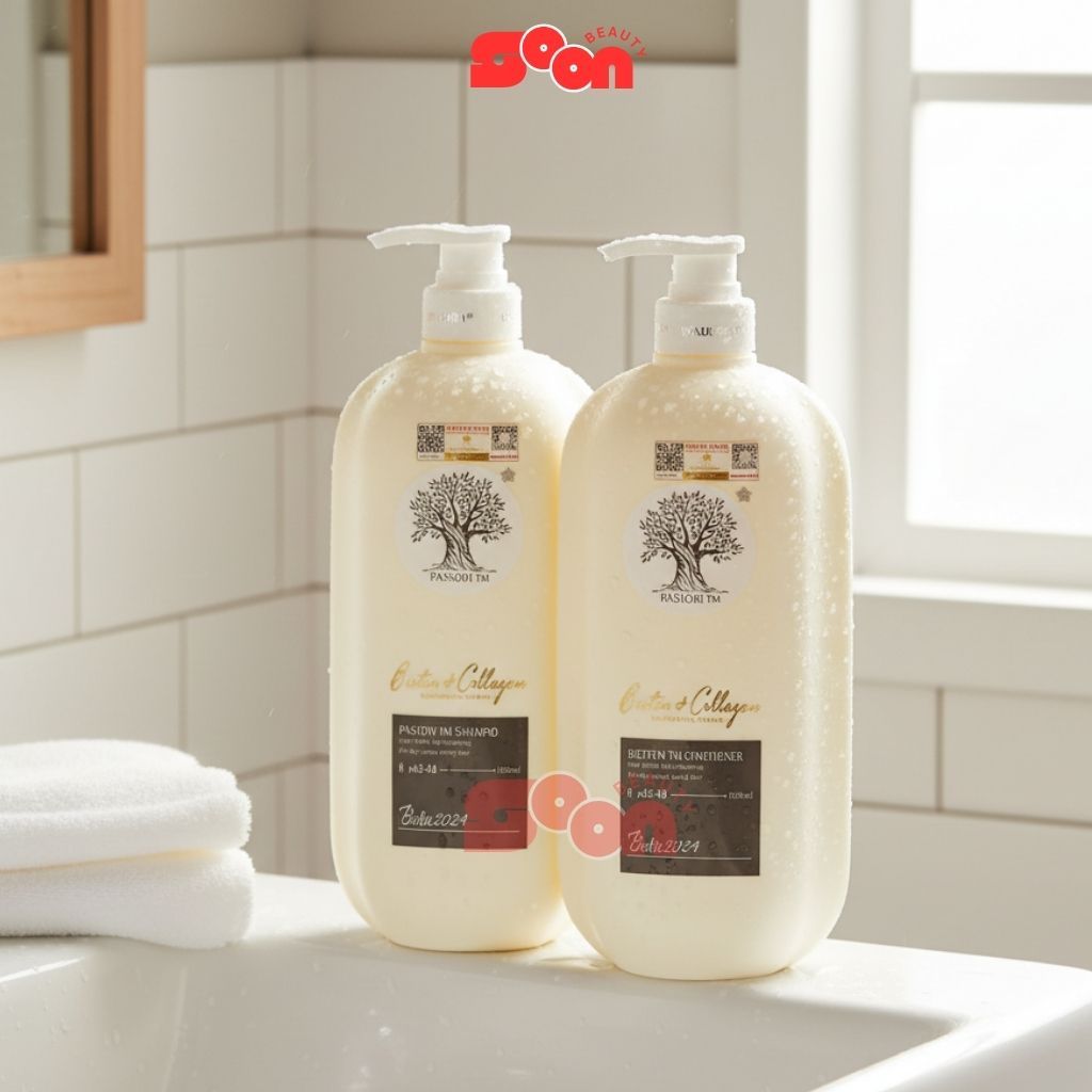 Cặp dầu gội xả biotin collagen voudioty trắng 500ml/1000ml, phục hồi hư tổn, dưỡng tóc chắc khỏe suôn mượt (2024)