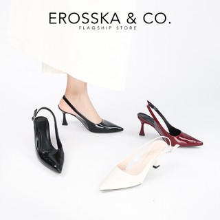 EROSSKA - Giày cao gót nữ mũi nhọn trơn kiểu dáng đơn giản màu đỏ 8cm - EH055