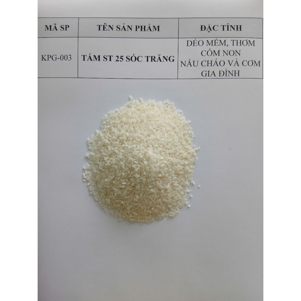 TẤM ST25 SÓC TRĂNG - DẺO THƠM ( NẤU CHÁO BÉ & CƠM GIA ĐÌNH)-BAO BÌ ĐÓNG GÓI 02 TÚI