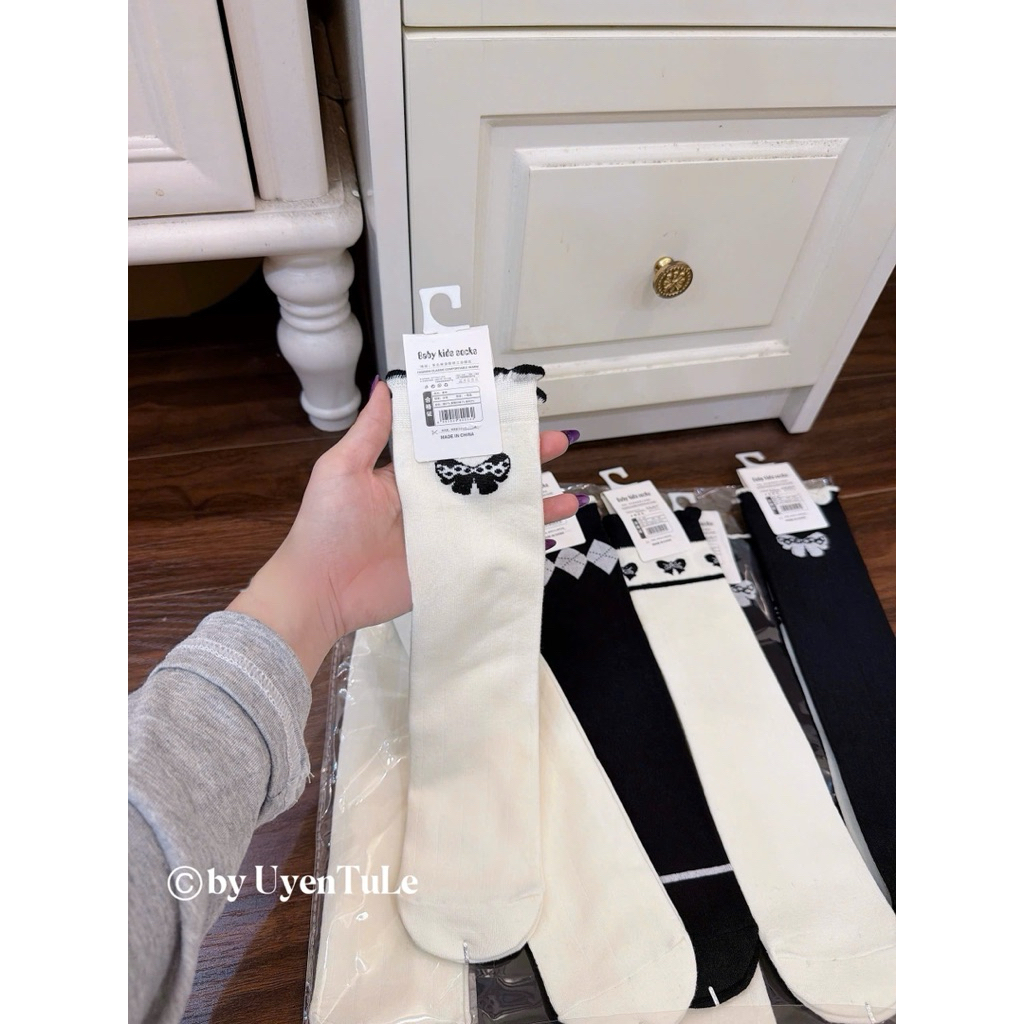 Set 5 đôi tất cao bé gái xinh