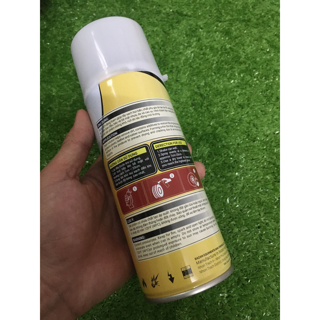 Dung dịch BZ (450ml) làm sạch bóng bề mặt nhựa và vỏ xe hàng đẹp