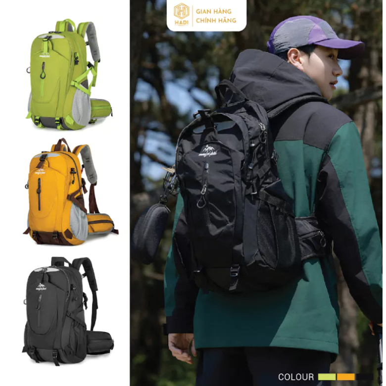 Balo leo núi nam nữ dung tích lớn 33L thiết kế thể thao chống thấm nước dùng cho du lịch dã ngoại trekking thoải mái B59