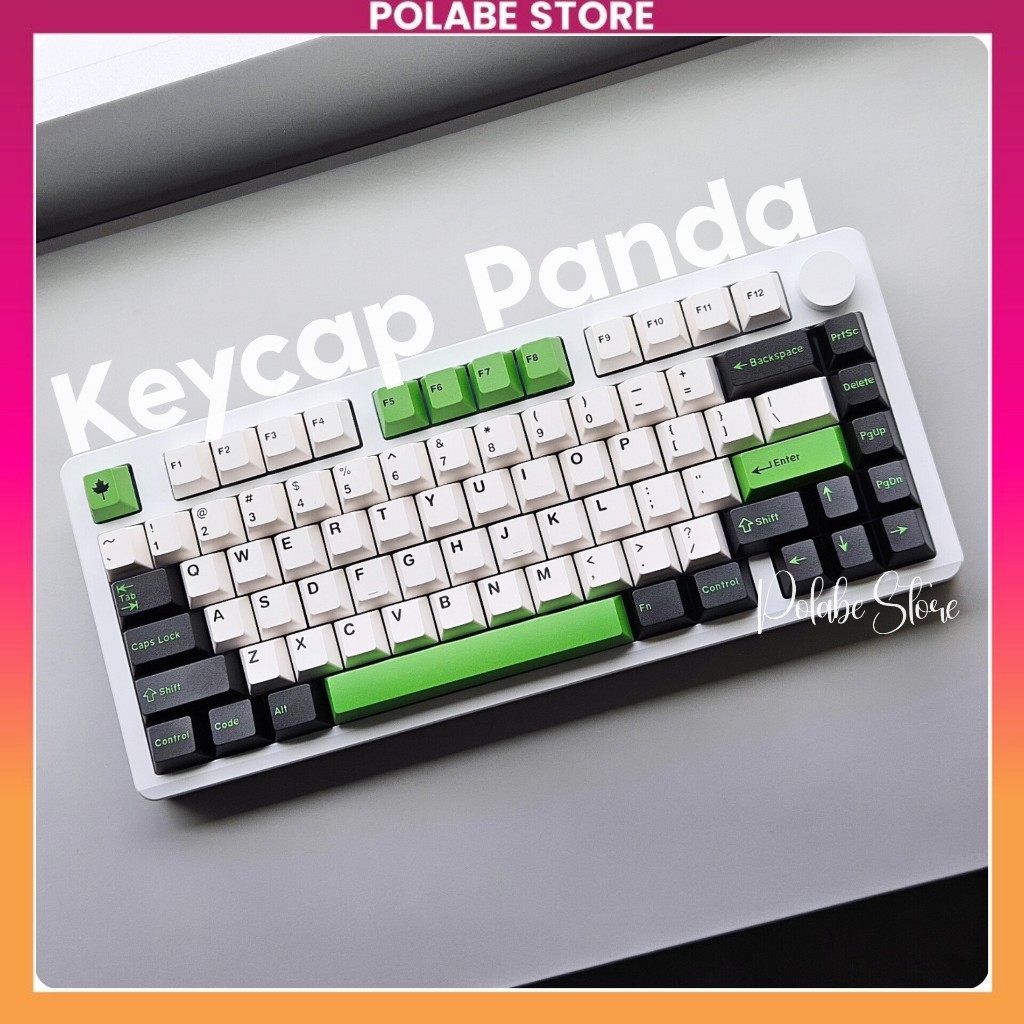 Keycap Green Panda Cherry Profile Keycap Daye Panda CMK bàn phím cơ Polabe Store | BigBuy360 - bigbuy360.vn