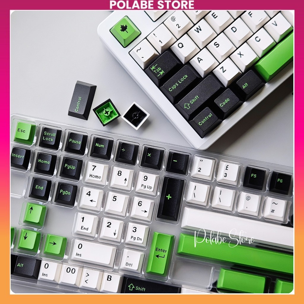 Keycap Green Panda Cherry Profile Keycap Daye Panda CMK bàn phím cơ Polabe Store | BigBuy360 - bigbuy360.vn