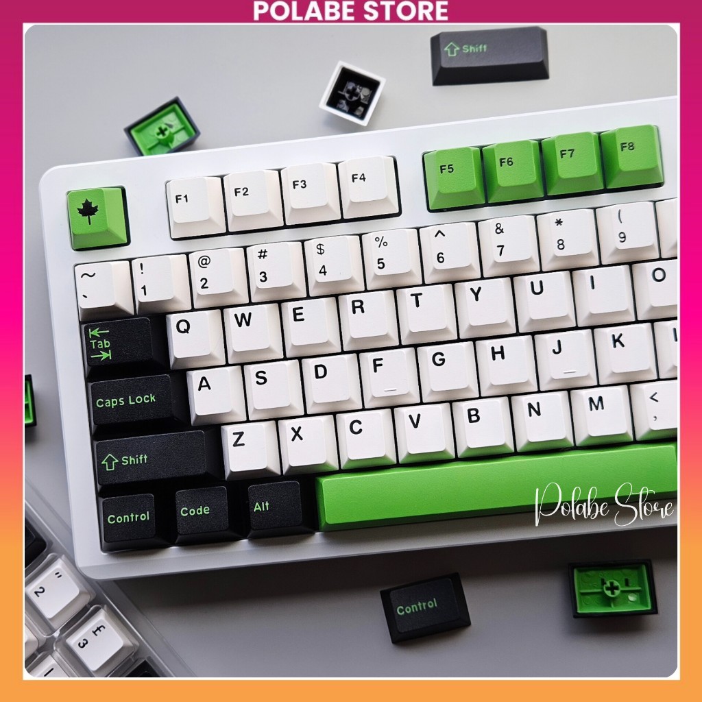 Keycap Green Panda Cherry Profile Keycap Daye Panda CMK bàn phím cơ Polabe Store | BigBuy360 - bigbuy360.vn