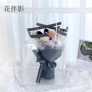 Combo 10Túi H Nhựa Trong Suốt Đựng Hoa Tươi Hoa Sáp Quà Tặng Form Đứng Đẹp Đa Năng Chất Liệu Nhựa Trong Suốt Sang Trọng