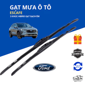 Gạt Mưa Ô Tô FORD ESCAFE, EVERET, RANGER,ECOSPORTFOCUS,MONDEO,TERRITORY, Silicon Nano Gạt Sạch Êm,3k