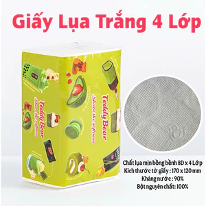 Thùng 20 Gói Tặng 4 Gói Giấy ăn rút TEDDY BEAR 4 LỚP ESSENTIAL SOFTNESS 3 MÀU chất lụa 8D bồng bềnh dai mềm 3 MÀU