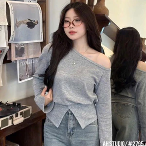 Thanhhuyenclothings2 -Áo thun dài tay lệch vai style Hàn quốc